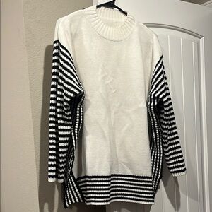 Striped Black and White Sweater